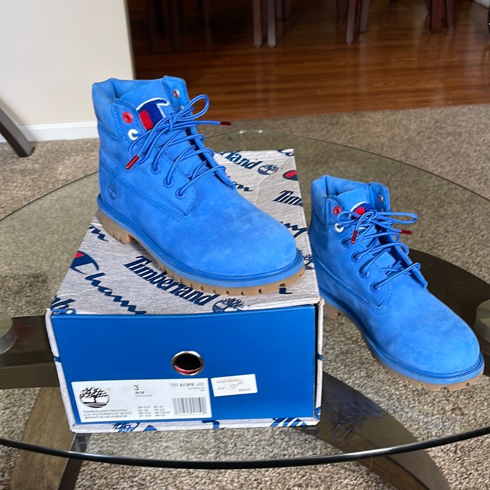 Timberland x Champion Youth Blue Boots
